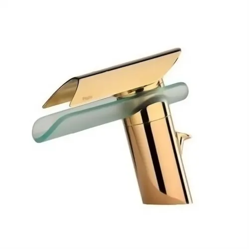 Смеситель для биде PAINI Morgana, золото, излив стекло, золото PVD (OP)