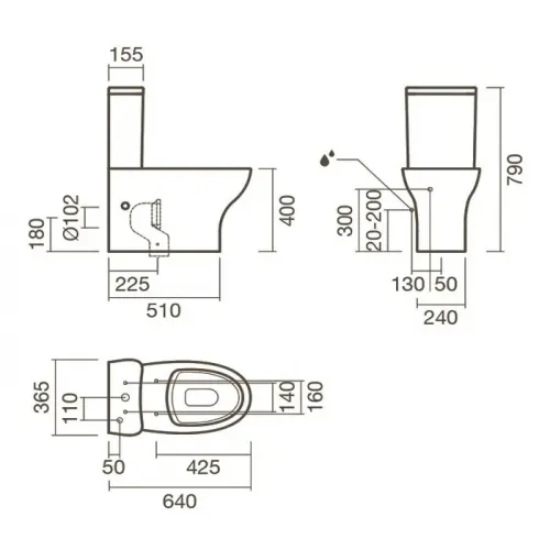 Унитаз-компакт Sanitana POP ART