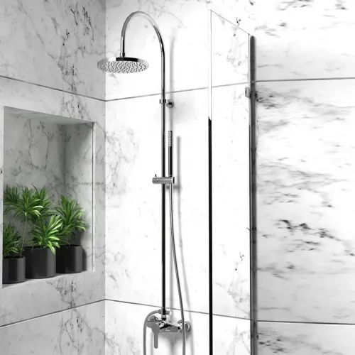 Душевая система PAINI 200 мм., хром (CR)