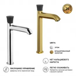 Смеситель для раковины PAINI Domus без донного клапана высокий, хром (CR)