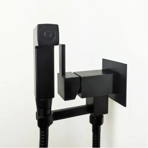 Гигиенический душ PAINI Bella встраиваемый, лейка ABS, черный брашированный PVD (PZ)