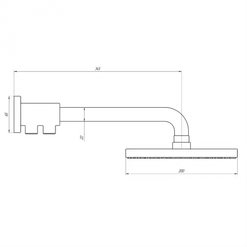 Верхний душ PAINI Maggiore 200 мм, круглый, хром (CR)