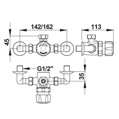 Смеситель для душа Presto Alpa 35814