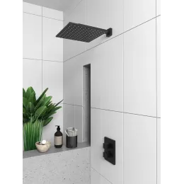 Смеситель для душа PAINI Dax встраиваемый с термостатом, черный брашированный PVD (PZ)