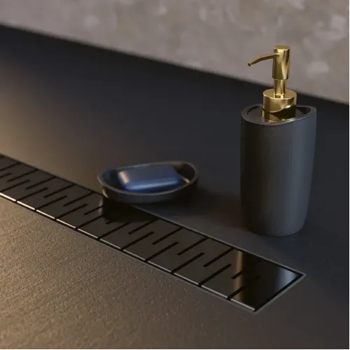 Душевой лоток PAINI Medium 650 мм, черный матовый