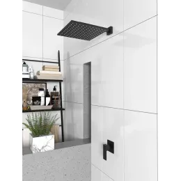 Кронштейн для верхнего душа PAINI 300 мм. квадратный, черный брашированный PVD (PZ)