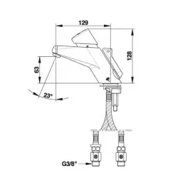 Смеситель порционный Presto 2020 S 20501 для раковины