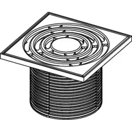 TECE 3660003 TECEdrainpoint S Декоративная решетка, 150 мм, в пластиковой рамке, с монтажным элементом
