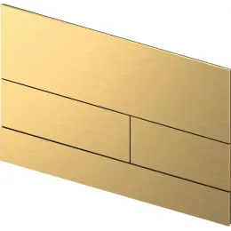 TECE 9240838 TECEsquare II Металлическая панель смыва унитаза для системы с двойным смывом, цвет сатин, позолоченный hansgrohe/AXOR