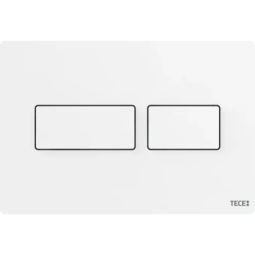 TECE 9240433 TECEsolid Панель смыва TECEsolid с двойной системой смыва для унитаза, материал металл, цвет белый матовый