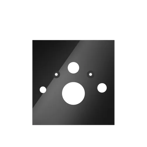 TECE 9650106 TECElux Стеклянная панель для установки унитазов-биде (Toto, Geberit), нижняя, стекло черное