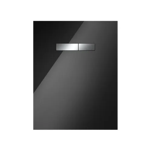 TECE 9650004 TECElux Стеклянная панель с механическим блоком управления, стекло черное, клавиши хром глянцевый