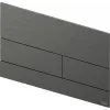 TECE 9240836 TECEsquare II Металлическая панель смыва унитаза для системы с двойным смывом, цвет сатин, черный хром hansgrohe/AXOR