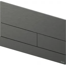 TECE 9240836 TECEsquare II Металлическая панель смыва унитаза для системы с двойным смывом, цвет сатин, черный хром hansgrohe/AXOR