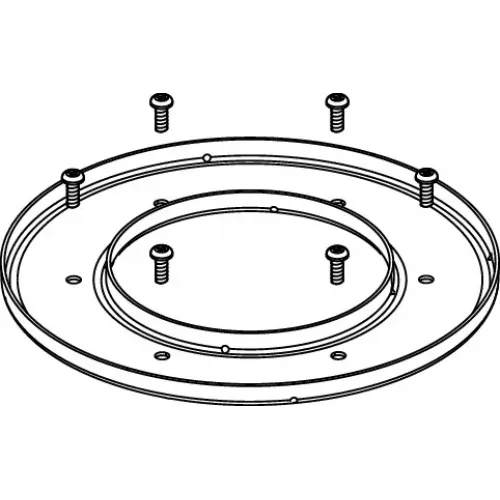TECE 3690003 TECEdrainpoint S Монтажный комплект с прижимным фланцем, нержавеющая сталь