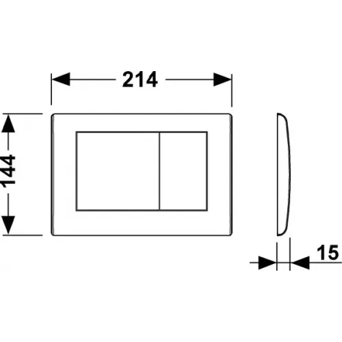 TCprofi TC32BR CRAFT<br><br />Панель смыва с двумя клавишами для инсталляции TECE, серия Planus, цвет бронза состаренная