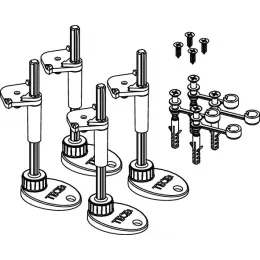 TECE 3690007 TECEdrainpoint S Комплект опор со звукоизолирующими прокладками для сифонов