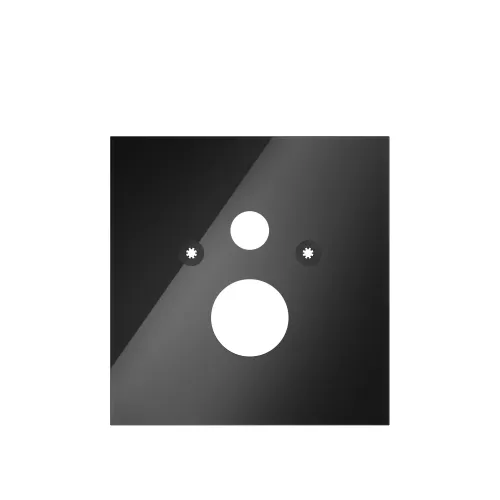 TECE 9650105 TECElux Стеклянная панель для установки стандартного унитаза, нижняя, стекло черное