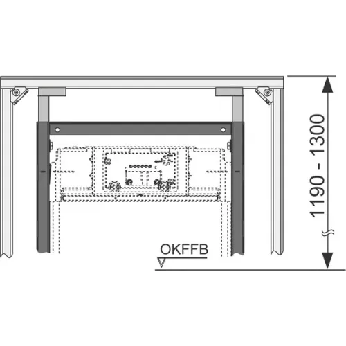 TECE 9380001 TECEprofil Телескопическое крепление для модулей