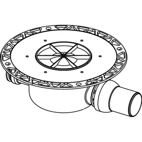 TECE 3601500 TECEdrainpoint S Сифон DN 50, стандартный, с универсальным фланцем Seal System