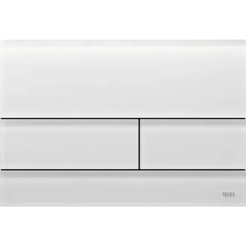TECE 9240824 TECEsquare II Панель смыва унитаза для системы с двойным смывом, материал матовое стекло, цвет белый