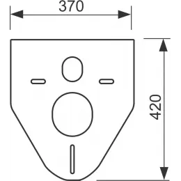 TECE 9200010 TECEprofil Звукоизоляционный комплект для унитазов и биде