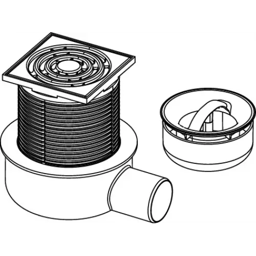 TECE 3601050 TECEdrainpoint S 50 Трап дренажный низкий