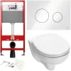 TECE K440650.WC1 TECbase Полный комплект 5 в 1 для установки подвесного унитаз с крышкой/сиденьема, панель белая стеклянная, унитаз с крышкой/сиденьем V04