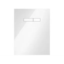 TECE 9650000 TECElux Стеклянная панель с механическим блоком управления, стекло белое, клавиши белые