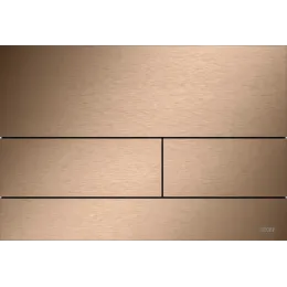 TECE 9240848 TECEsquare II Металлическая панель смыва унитаза II для системы с двойным смывом, цвет сатин, красный, позолоченный, с покрытием против отпечатков пальцев