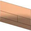 TECE 9240841 TECEsquare II Металлическая панель смыва унитаза для системы с двойным смывом, цвет глянец, красный, позолоченный hansgrohe/AXOR