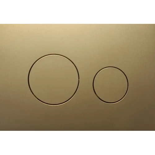 TCprofi TC92AUM CRAFT Панель смыва с двумя клавишами для инсталляции TECE, серия Loop, цвет золото матовое