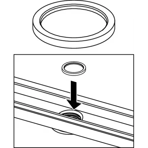TECE 668012 TECEdrainline Уплотняющее кольцо для стакана
