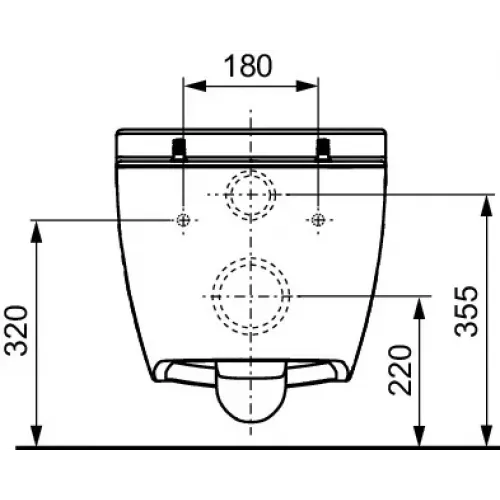 TECE 9700200 TECEone Унитаз TECEone подвесной, безободковый, с гигиеническим душем, без сиденья
