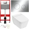 TECE K440921.WC2 TECEone Полный комплект 5 в 1 для установки подвесного унитаз с крышкой/сиденьема, панельхром глянцевый, унитаз с крышкой/сиденьем TECEone