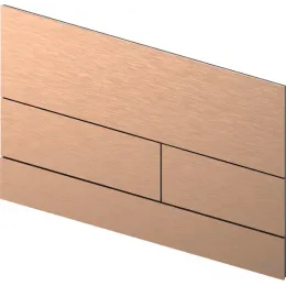 TECE 9240840 TECEsquare II Металлическая панель смыва унитаза для системы с двойным смывом, цвет сатин, красный, позолоченный hansgrohe/AXOR