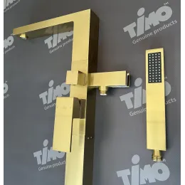 Timo. Смеситель напольный для ванны Selene 2210/17Y-CR Золото матовое