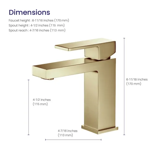 Timo. Смеситель для раковины Selene 2061/17F Золото матовое