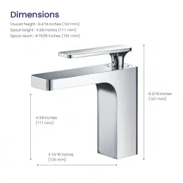 Timo. Смеситель для раковины Torne 4361/00F Хром