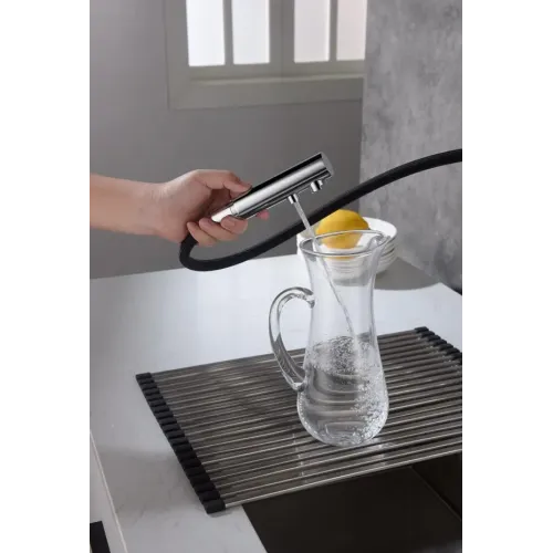 Timo. Смеситель для кухни с подключением фильтра и выдвижной лейкой Saona 2356/00FL Хром