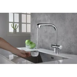 Timo. Смеситель для кухни с подключением фильтра и выдвижной лейкой Saona 2346/00FL Хром