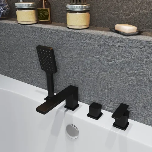 Timo. Смеситель для ванны врезной Torne 4330/03Y Черный