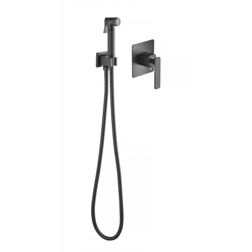 Timo. Смеситель встроенный с гигиеническим душем Torne 4389/03SM Черный