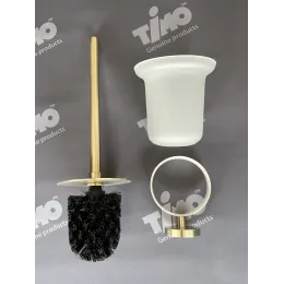 Timo. Щетка для туалета Saona 13061/17 Золото матовое