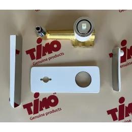 Timo. Смеситель для раковины встроенный Helmi 4071/00-16SM Хром-Белый