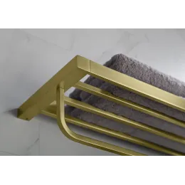 Timo. Полка для полотенец Selene 17058/17 Золото матовое