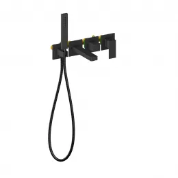 Timo. Смеситель для ванны встроенный Selene 2014/03YSM Черный