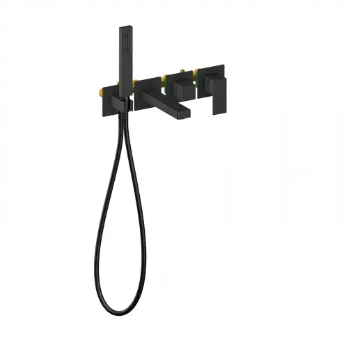 Timo. Смеситель для ванны встроенный Selene 2014/03YSM Черный