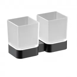 Timo. Стакан двойной для зубных щеток Selene 14034/03 Хром