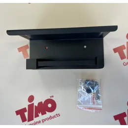 Timo. Бумагодержатель с полкой для телефона Selene 14044/03 Черный
